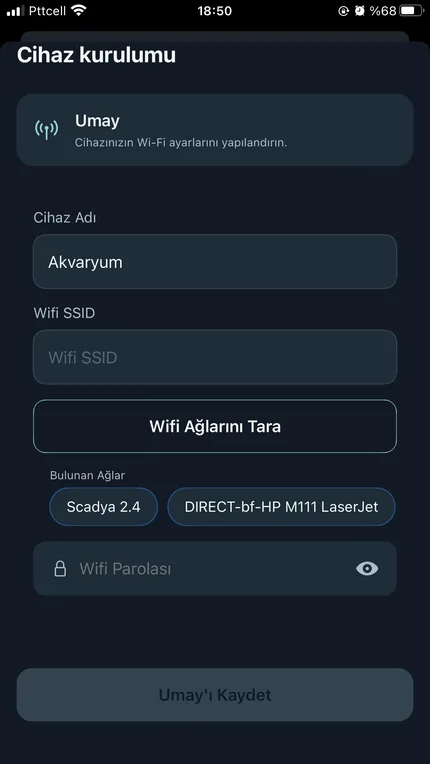 Wi-Fi ile kaydet